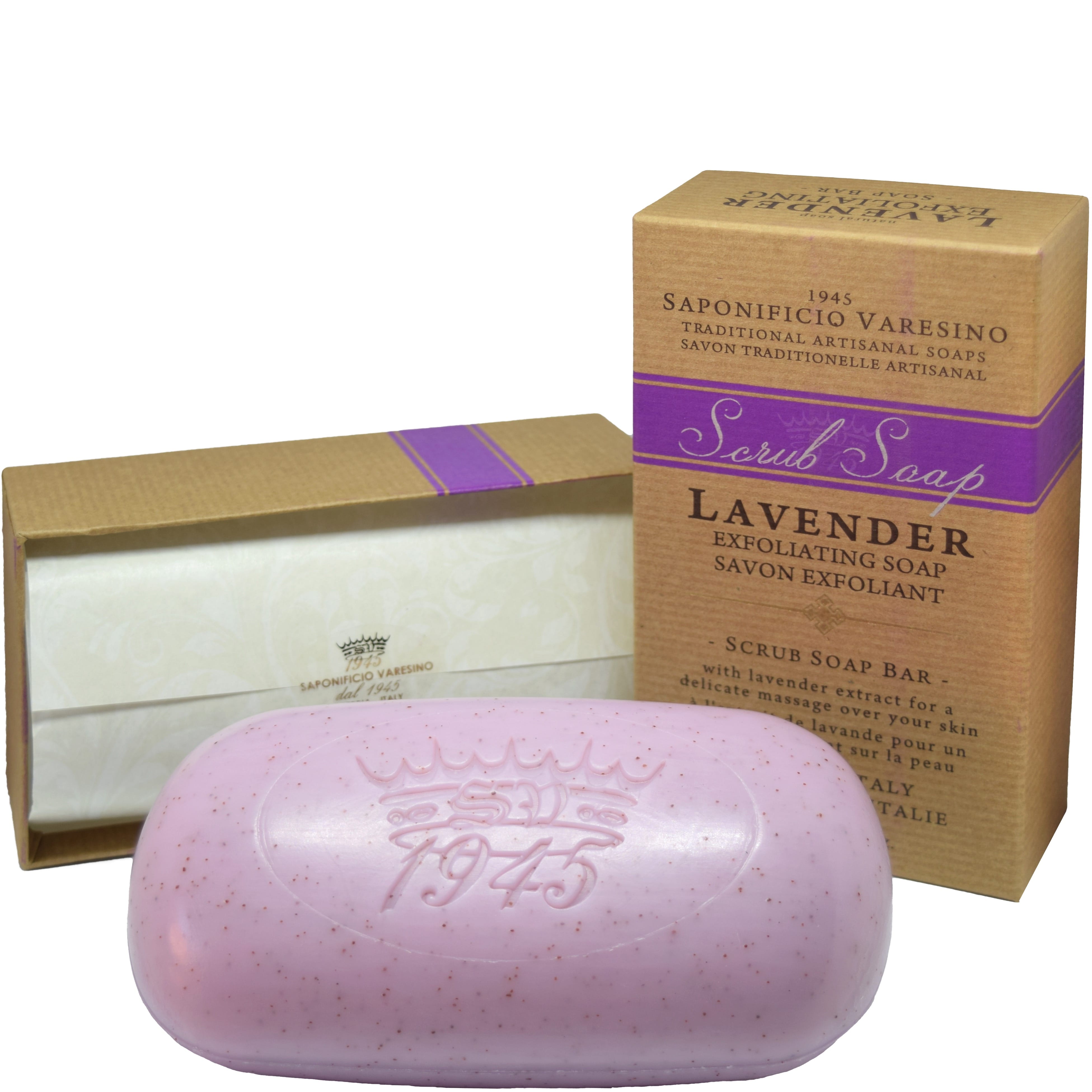 Saponificio Varesino Scrub Soap Lavander Scheersalon.nl